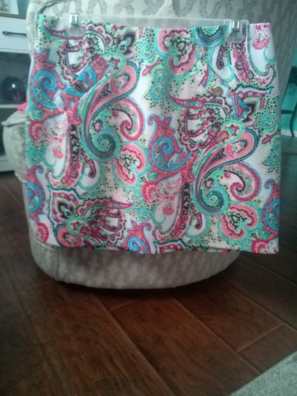 (431) Cappagallo motif-print skort size Medium